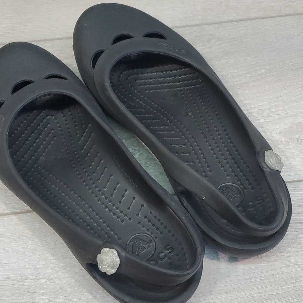 Crocs Women Comfort Rubber Clogs Outdoor Mule Shoes sz 8 - Picture 11 of 11